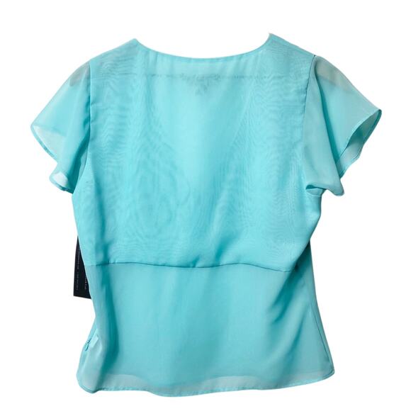 Kenneth Cole New York Blue Short Sleeve Bl… - Picture 3 of 5